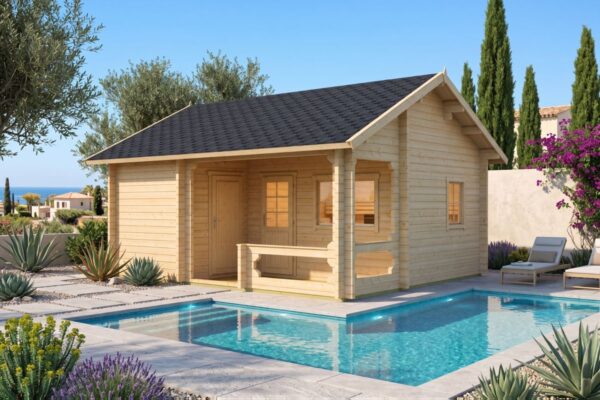 Pihasauna 27m² / 6 x 5 m / 70mm