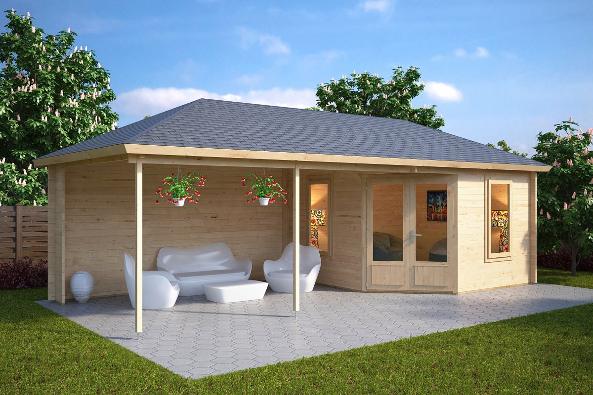 Vierasmaja Sophia 10m² / 8 x 3,5 m / 44mm