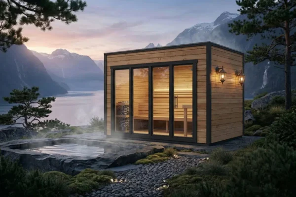 Pihasauna "Aurland" 7m² / 4 x 2 m / 40mm