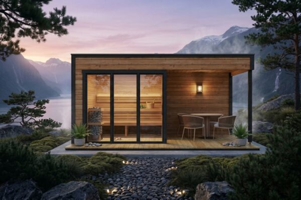 Pihasauna "Nord" 5m² / 5 x 2 m / 40mm