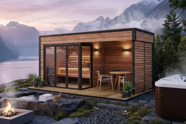 Pihasauna "Geira" 5m² / 5 x 2 m / 40mm